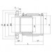 Переходная муфта с фланцем ПЭ100 SDR11 Plasson